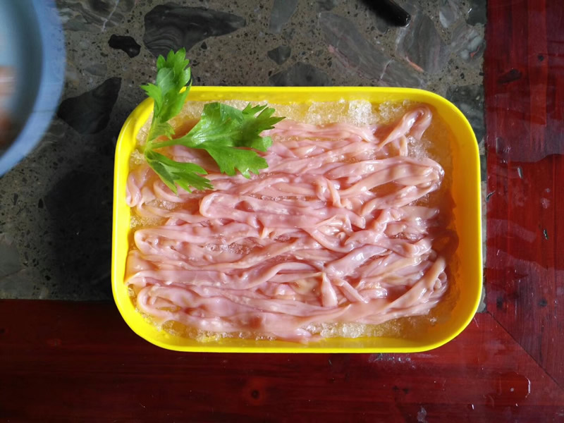 火锅涮鸭肠