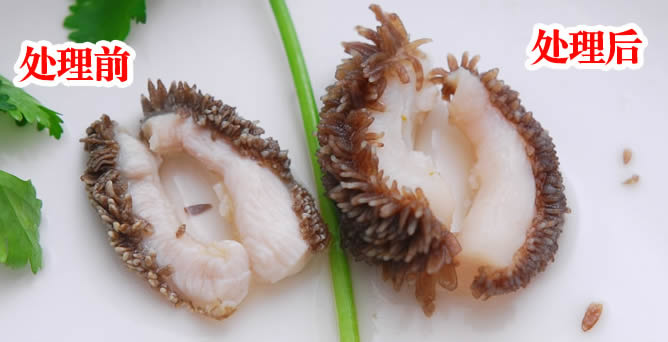 嫩肉粉处理金钱肚（毛肚）