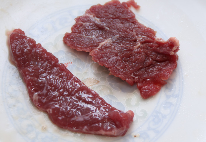 木瓜蛋白酶嫩化牛肉前后使用效果